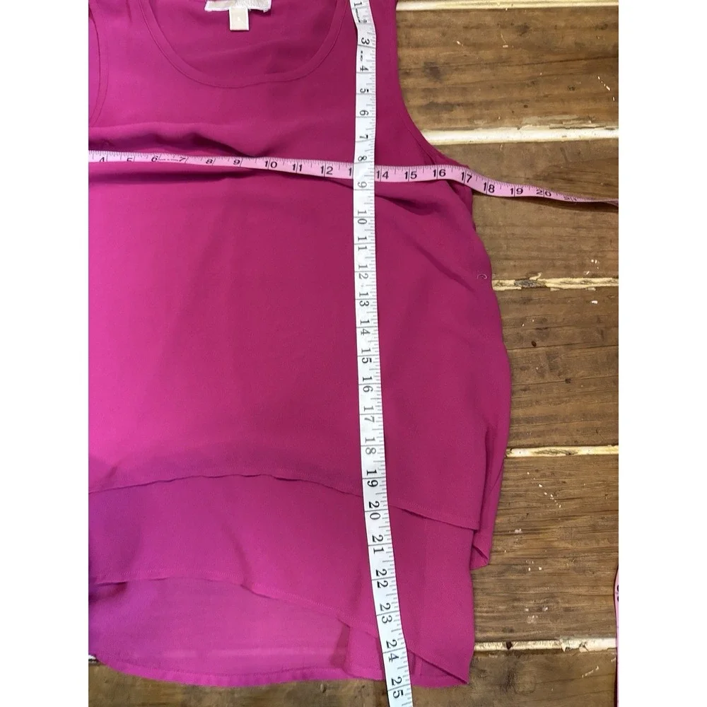 Women's MICHAEL KORS ELEGANT TOP BLOUSE SLEEVELESS Pink Size S